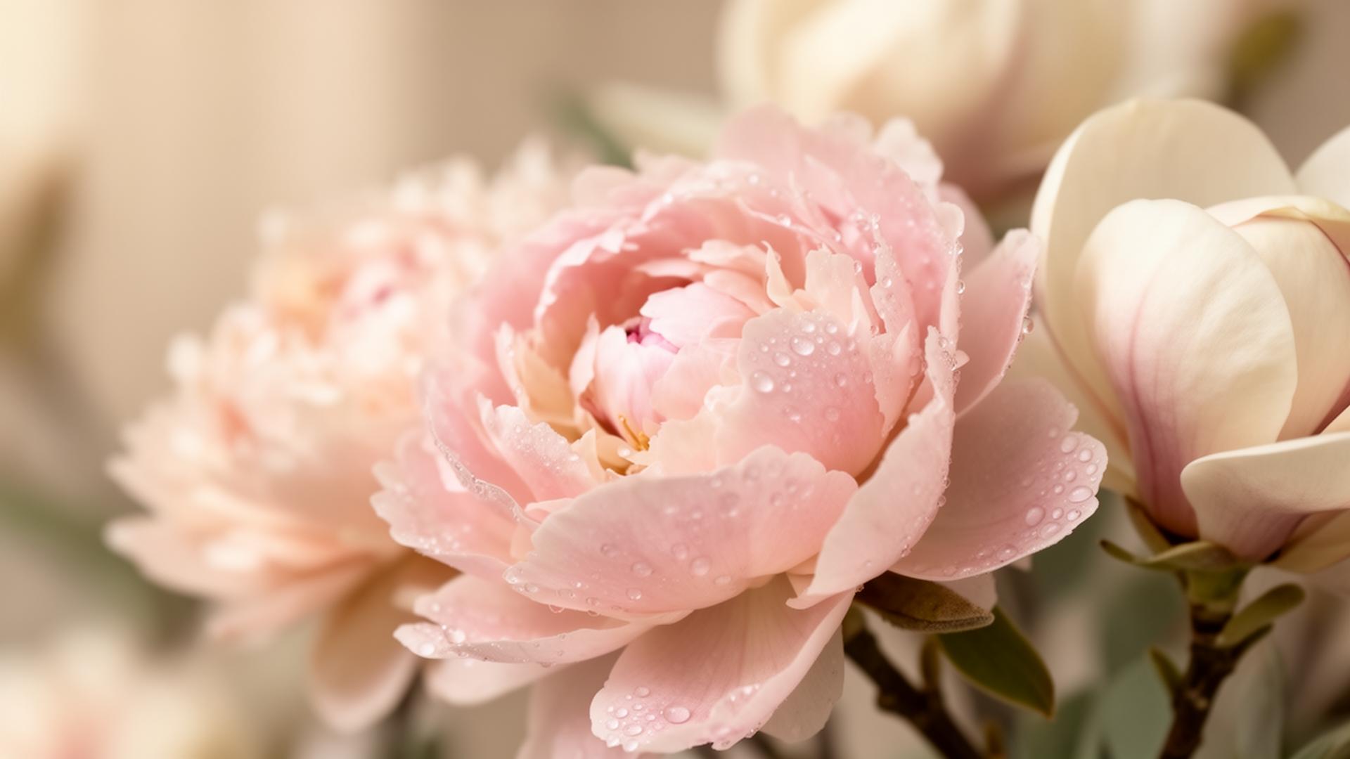 Soft florals representing The Sonography Studio